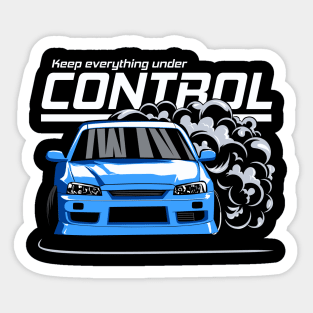 Keep everything under control (blue) Sticker